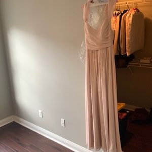 Worn in one wedding. Did get dirty and he cleaned
